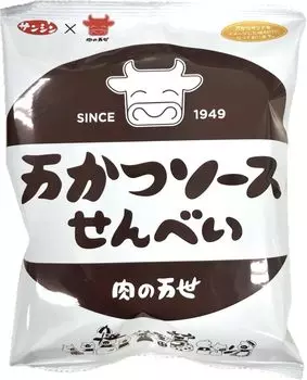 Крекеры Sanshin Niku no Mansei Mankatsu с соусом 35г x 12 шт.