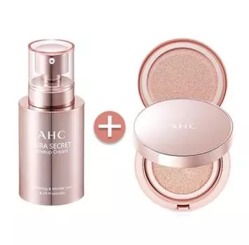 Крем AHC Aura Secret Tone Up SPF30 / PA ++ 50 г + кушон 15 г * 2 (основная 15 г + добавка 15 г)