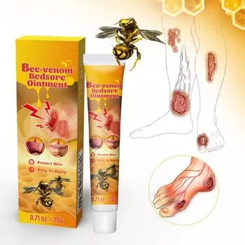 Крем Bee Decubitus Cream для лечения пролежней, мазь для ухода за кожей пожилых людей, уменьшает зуд и боль, 20 г One Size белый