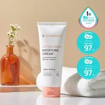 Крем Bidermatic Vegan Ultra Deep Moisture Cream 200 мл, корейская косметика
