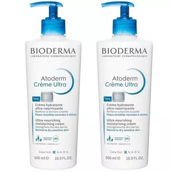Крем Bioderma Atoderm Ultra 500 мл x 2