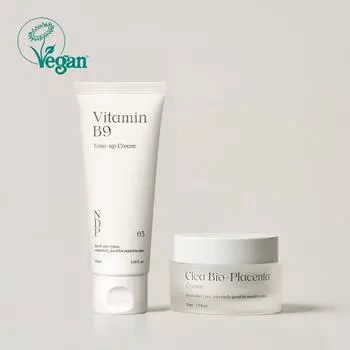 Крем Cica Bio Placenta 50 мл + тонизирующий отбеливающий крем с витамином B9 65 мл