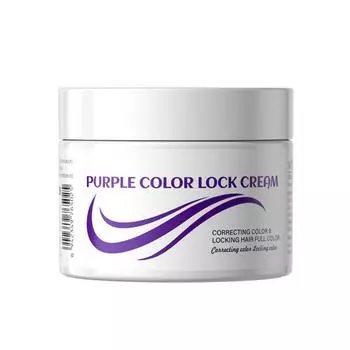 Крем Color Lock Purple Color Lock придает волосам естественный стойкий блеск, фиксирует цвет, успокаивает и увлажняет волосы. One Size белый