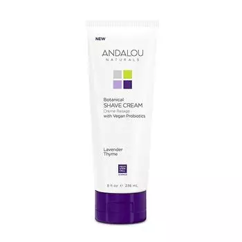 Крем для бритья Andalou Naturals Botanical Lavender Thyme, 1 упаковка, 236 мл
