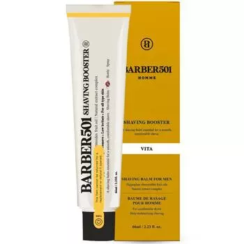 Крем для бритья Barber 501 Shaving Booster, желтый, 66 мл, 1 шт.