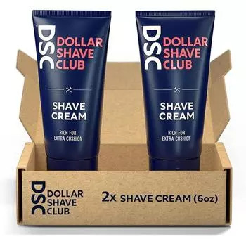 Крем для бритья Dollar Shave Club безалкогольный, 2 шт., 170 мл