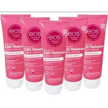 Крем для бритья Eos eos гранатовый малиновый 70,9 г каждый 2,5 унции 5 штук по выгодной цене