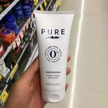 Крем для бритья Gillette Pure для мужчин 170 г x 2 шт., 1 шт.