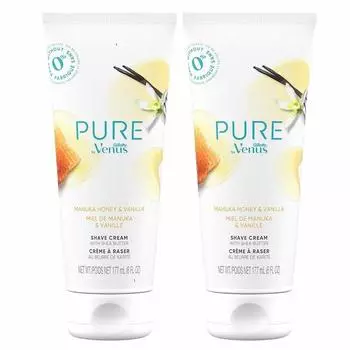 Крем для бритья Gillette PURE Venus Manuka Honey Vanilla 177 мл 2 упаковки, 1 шт.