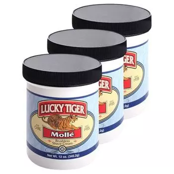 Крем для бритья Lucky Tiger Brushless Mole, 340,2 г, 3 шт.
