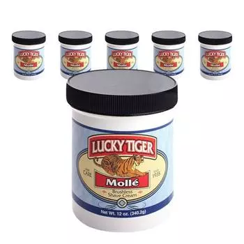 Крем для бритья Lucky Tiger Brushless Mole, 340,2 г, 6 шт.