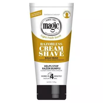 Крем для бритья Soft Shine Carson Magic Hair Removal Эффективно удаляет лысые и вьющиеся волосы за 4 минуты 6 унций