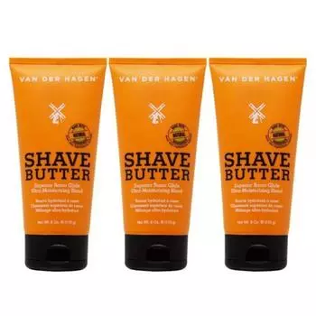 Крем для бритья Van Der Hagen Gillette Sensitive Van Der Hagen Масло для бритья Best, 3 упаковки, тюбики по 6 унций, манго
