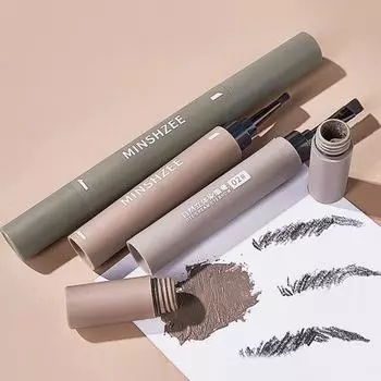 Крем для бровей, гладкий рисунок, устойчивый к поту, водонепроницаемый, не выцветает, не размазывается, пухлый бальзам для бровей, набор для макияжа светло-коричневого