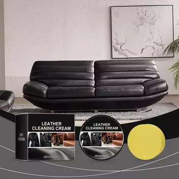 Крем для чистки и ухода за кожей. Глубоко питает и устраняет царапины. Подходит для кожаных сумок, мебели, автомобильных сидений и высококачественного обслуживания. One Size чёрный