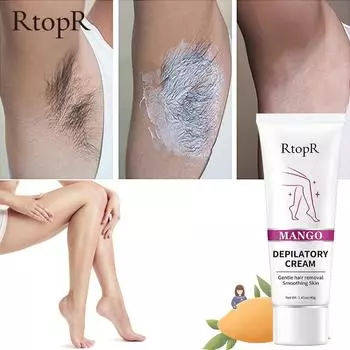 Крем для депиляции манго, безболезненный эффективный крем для удаления волос для тела для мужчин и женщин, отбеливающий продукт для рук, ног, подмышек, средство от выпадения волос