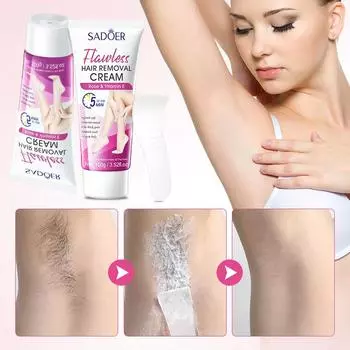 Крем для депиляции, Rose EV Smooth and Flawless Hair Removal Cream 100г, Не раздражает, Гладкий 100g