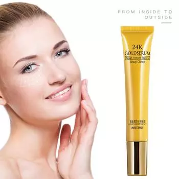 Крем для глаз с 24-каратным золотом, пептидный коллаген, против морщин, против старения, для удаления темных кругов, ухода за глазами против отечности и мешков, ухода за глазами 20g