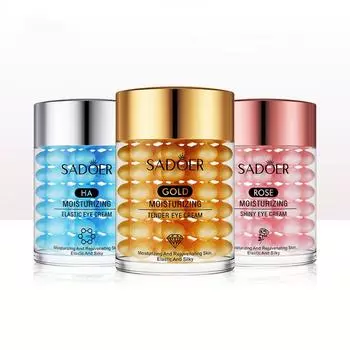 Крем для глаз с эссенцией и гиалуроновой кислотой, крем для глаз с розой для уменьшения тонких линий и отечности под глазами, уход за женской кожей Gold