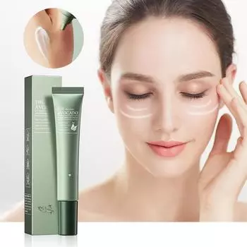 Крем для глаз с авокадо и органическими ингредиентами для глубокого увлажнения и разглаживания тонких линий зелёный