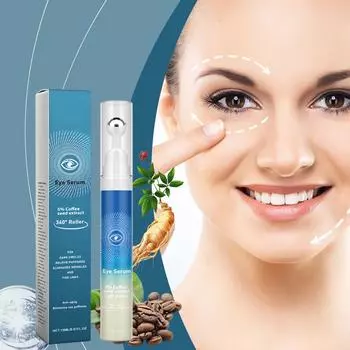 Крем для глаз с кофеином от темных кругов: Крем для кожи под глазами Утренний уход за кожей - Ежедневная сыворотка для век от отечности 15 мл One Size