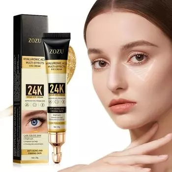 Крем для глаз с многофункциональным эффектом золотой гиалуроновой кислоты для увлажнения и увлажнения окружающих глаз 20g