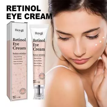 Крем для глаз с ретинолом, разглаживает мелкие морщинки, «гусиные лапки», темные круги, увлажняет, подтягивает кожу вокруг глаз, против морщин