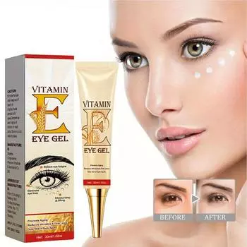 Крем для глаз с витамином Е Уменьшает темные круги и гусиные лапки Подтягивает и подтягивает кожу вокруг глаз Глубоко увлажняет и увлажняет 30ml