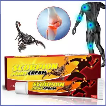 Крем для коленей «Скорпион», талии, ног, плеч, шеи, оздоровительный крем для сухожилий, оболочек мышц, расслабляющий массажный крем жёлтый