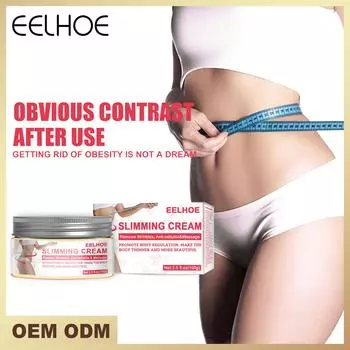 Крем для коррекции фигуры Eelhoe уменьшает живот, для похудения, для удаления целлюлита, сжигания жира, похудения, массажный крем для живота и тела, 100 г 100g