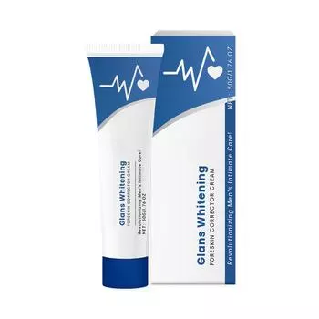 Крем для коррекции интимных частей тела у мужчин. Успокаивающий и восстанавливающий травяной крем для интимных частей тела у мужчин. Увлажняющий крем для улучшения кровообращения. One Size белый