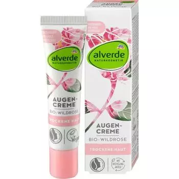 Крем для кожи вокруг глаз с дикой розой DM Alverde Nature Cosmetics 15 мл
