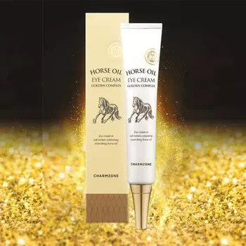 Крем для кожи вокруг глаз с маслом лошади Mayu Horse Oil Golden Complex 30 мл + 1 случайная фотокарточка