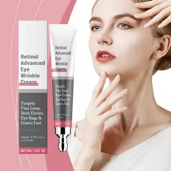 Крем для кожи вокруг глаз с ретинолом Подтягивает и осветляет морщины Укрепляет Уход за кожей вокруг глаз Уменьшает темные круги и «гусиные лапки» One Size