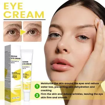 Крем для кожи вокруг глаз улучшает состояние кожи, подтягивает и увлажняет ее, а также уменьшает мелкие морщинки. One Size белый