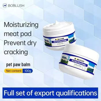 Крем для лап домашних животных: Увлажняющее средство для восстановления сухих, потрескавшихся подушечек лап — универсальное для кошек и собак. 100g
