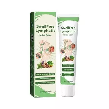 Крем для лечения лимфатических узлов на травах, мазь для лечения лимфоузлов подмышек, крем для лимфодренажа шеи против отеков One Size