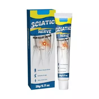 Крем для лечения седалищного нерва, крем для массажа поясницы и бедер One Size белый