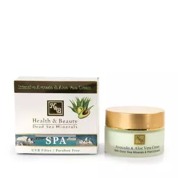 Крем для лица 50мл авокадо и алоэ вера BBD 01-2026 Женское здоровье и красота