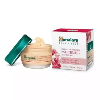Крем для лица дневной отбеливающий (50 г), Clear Complexion Whitening Day Cream, Himalaya 50g