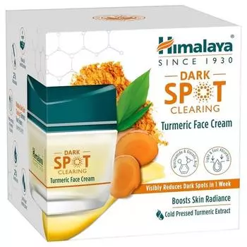 Крем для лица Himalaya Dark Spot Clearing Turmeric | Органическая куркума | Уменьшает темные пятна за 7 дней | 2% гликолевой кислоты и 2% ниацинамида | 50 г