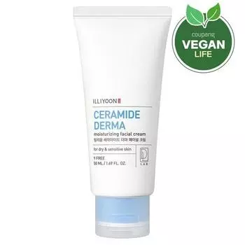 Крем для лица Illiyoon Ceramine Derma, 50 мл, 1 шт. Популярная корейская косметика