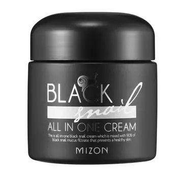 Крем для лица Корея MIZON Black Snail All In One Cream с экстрактом черной улитки, матирующий, от пигментных пятен, морщин, 75 мл,