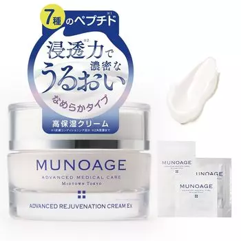 Крем для лица MUNOAGE для упругости и эластичности чувствительной и сухой кожи взрослых, 30 г. Крем для лица с высоким содержанием увлажняющих пептидов, содержит MUNOAGE Advanced без запаха