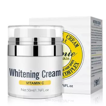 Крем для лица - Отбеливающий крем с ВИТАМИНОМ С и ВИТАМИНОМ Е Увлажняющий осветляющий восстанавливающий поврежденный кожу