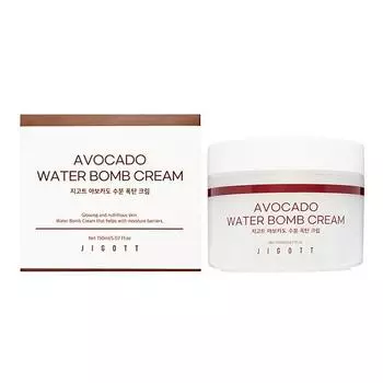 Крем для лица с маслом авокадо Jigott Avocado Water bomb Cream 150мл