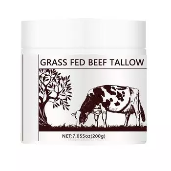 Крем для лица с пчелиным жиром питает и смягчает кожу, восстанавливает и успокаивает кожу лица, увлажняет и подтягивает кожу 200 г One Size белый