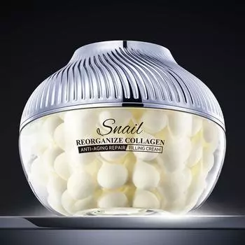 Крем для лица с улиточным коллагеном Увлажняющий крем для лица Укрепляющий экстракт белка улитки Жемчужный увлажняющий крем-сыворотка Крем для ежедневного ухода за кожей для всех типов кожи 70g