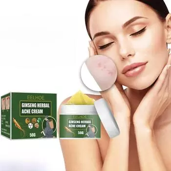 Крем для лица с женьшенем и маслом чайного дерева, очищающая сыворотка для лица, разглаживающая, восстанавливающая поры, осветляющая, корейская косметика, уход за кожей 50ml* 1pcs