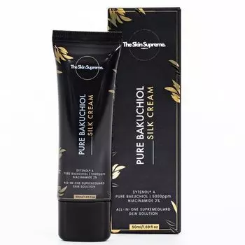 Крем для лица The Skin Supreme Pure Bakuchiol Silk Cream 50 мл Крем Bakuchiol содержит ниацинамид Чувствительная кожа Гипоаллергенный корейский Косметика Корейский уход за кожей